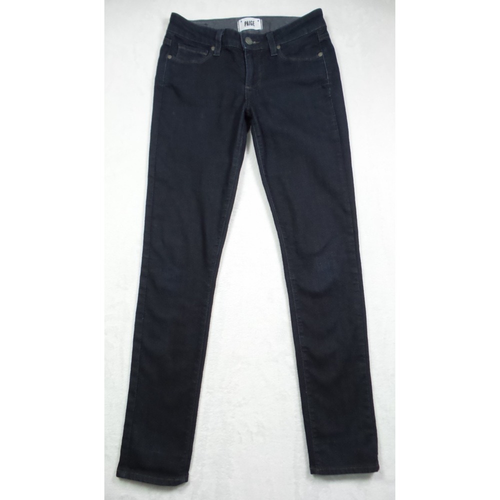 Paige Jeans Womens Size 26 Blue Denim Skyline Skinny Fit Low Rise Stretch